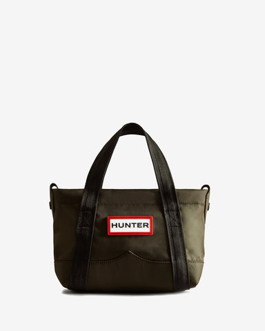 Dark Olive Nylon Mini Topclip Tote