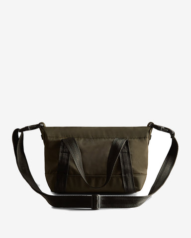 Dark Olive Nylon Mini Topclip Tote