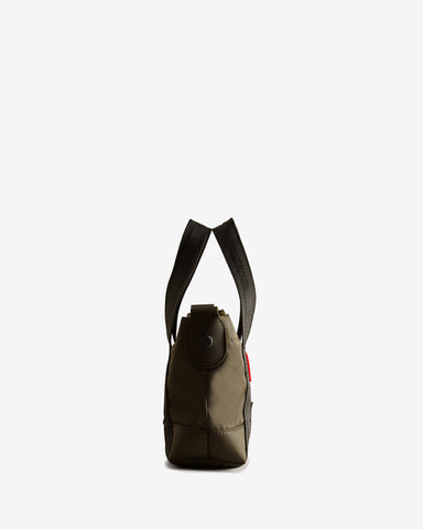 Dark Olive Nylon Mini Topclip Tote