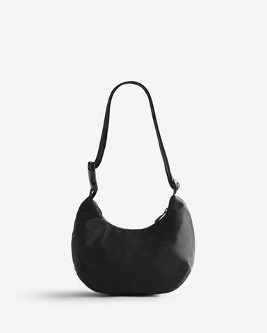 Unisex Black Nylon Mini Sling
