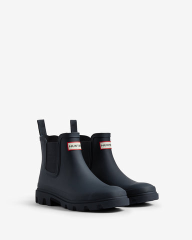 Unisex Navy Downpour Chelsea Boot