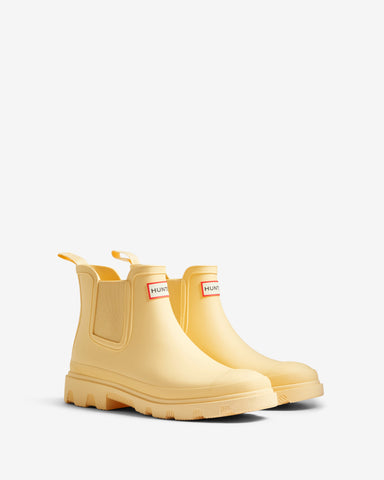 Unisex Pale Yellow Downpour Chelsea Boot