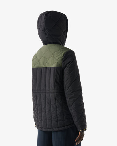 Women's Green Recrafted Quilted Jacket