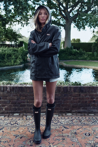 Unisex Black Downpour Tall Wellington Boot