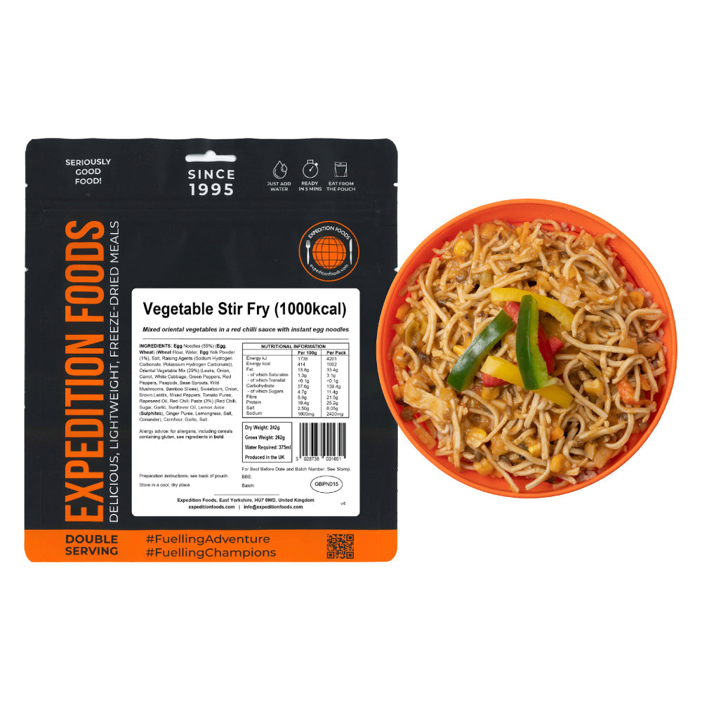 Expedition Foods Vegetable Stir Fry | Freeze-Dried Meal