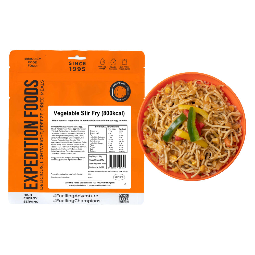 Expedition Foods Vegetable Stir Fry | Freeze-Dried Meal