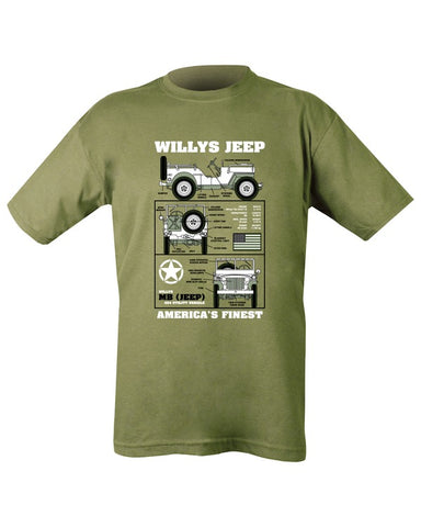 Kombat UK Willys Jeep T-shirt