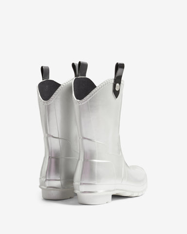 Women's Silver Original Cowboy Metallic Wellington Boot