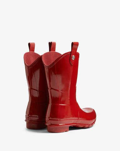 Women's Military Red Original Cowboy Gloss Wellington Boot
