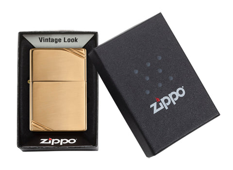 Zippo High Polish Brass Vintage Lighter