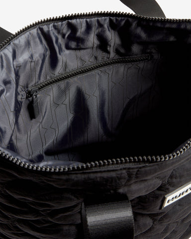 Black Adair Quilted Tote Bag