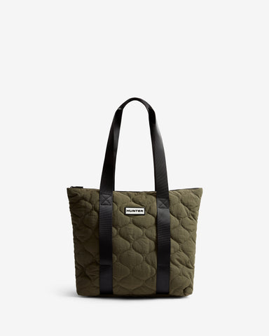 Green Adair Quilted Tote Bag