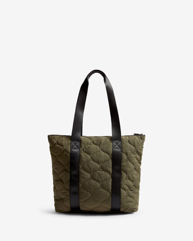 Green Adair Quilted Tote Bag