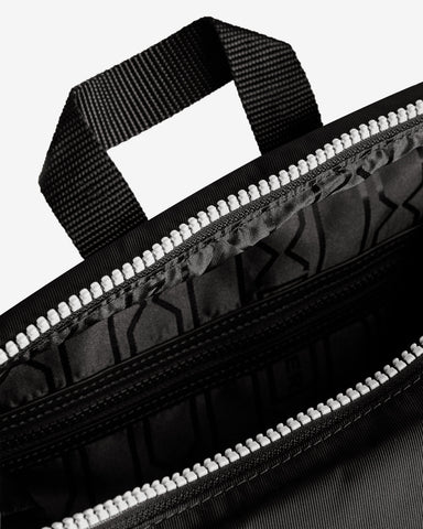 Black Nylon Large Topclip Backpack