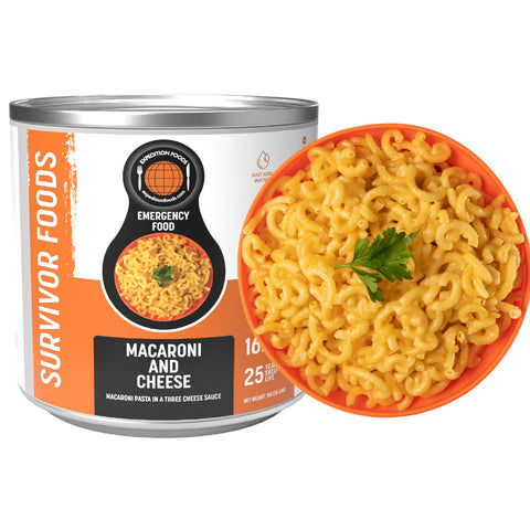 Expedition Foods Macaroni and Cheese (Survivor Foods Range) | Freeze-Dried Emergency Supplies