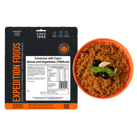 Expedition Foods Couscous with Cajun Spices and Vegetables | Freeze-Dried Meal