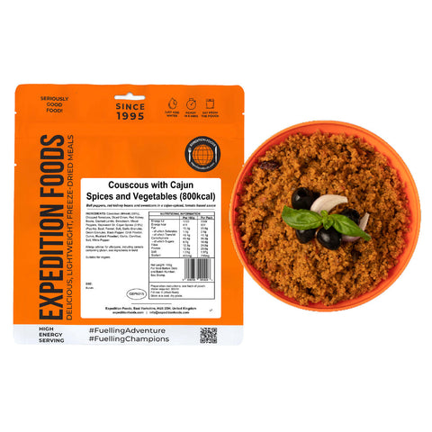 Expedition Foods Couscous with Cajun Spices and Vegetables | Freeze-Dried Meal