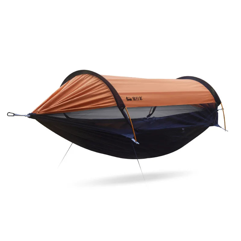 Traveler Hammock Outdoor anti Roll and anti Mosquito Hammock Double Person Sunshade Camping Hammock with Mosquito Net