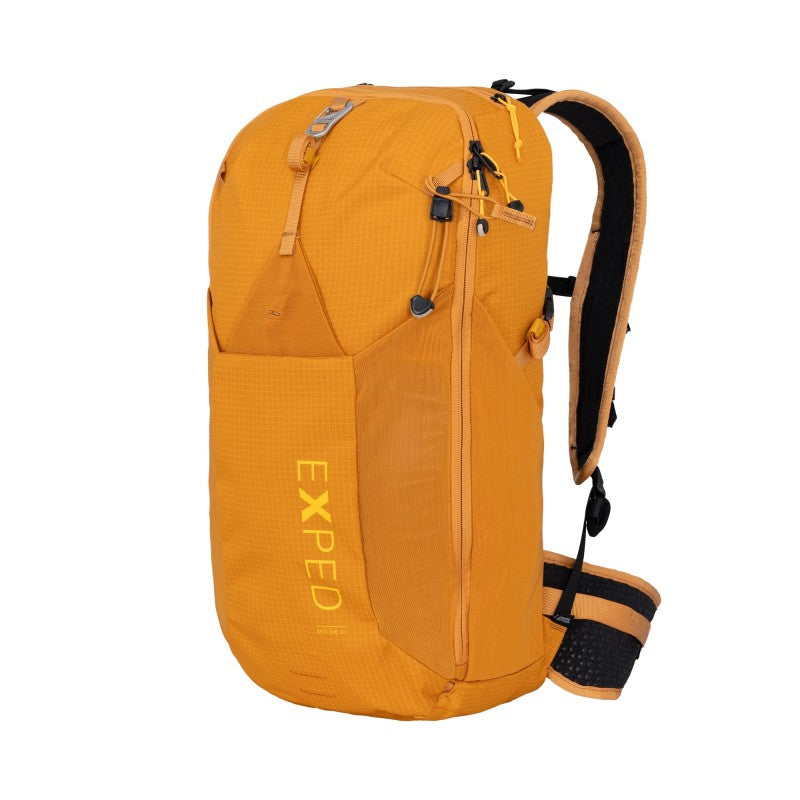 Skyline 20 Backpack in orange color with ergonomic design, ideal for hiking, biking, and everyday use.