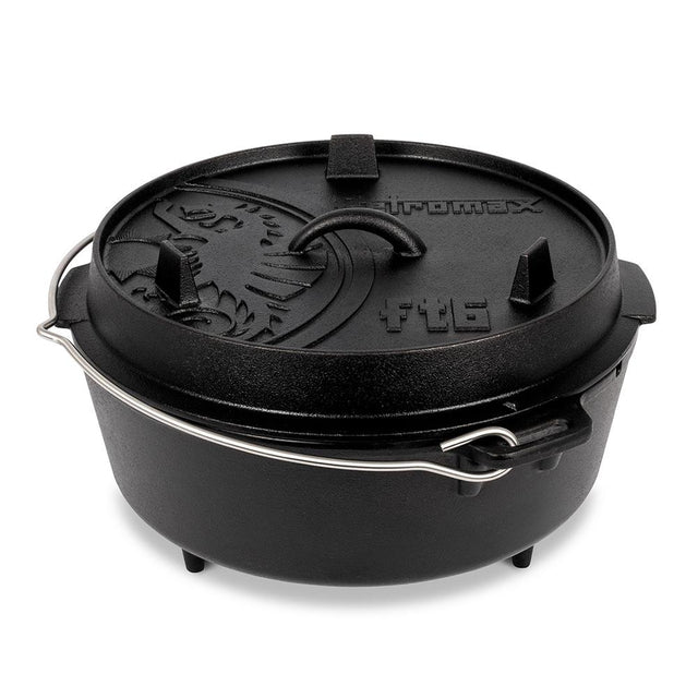 Petromax 5.5L Cast Iron Dutch Oven with Legs - Wylies Outdoor World