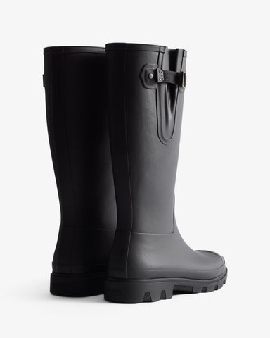Unisex Black Field Downpour Adjustable Wellington Boot