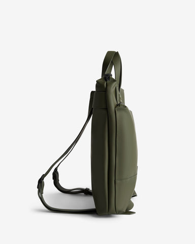 Green Islay Pu Commuter Backpack