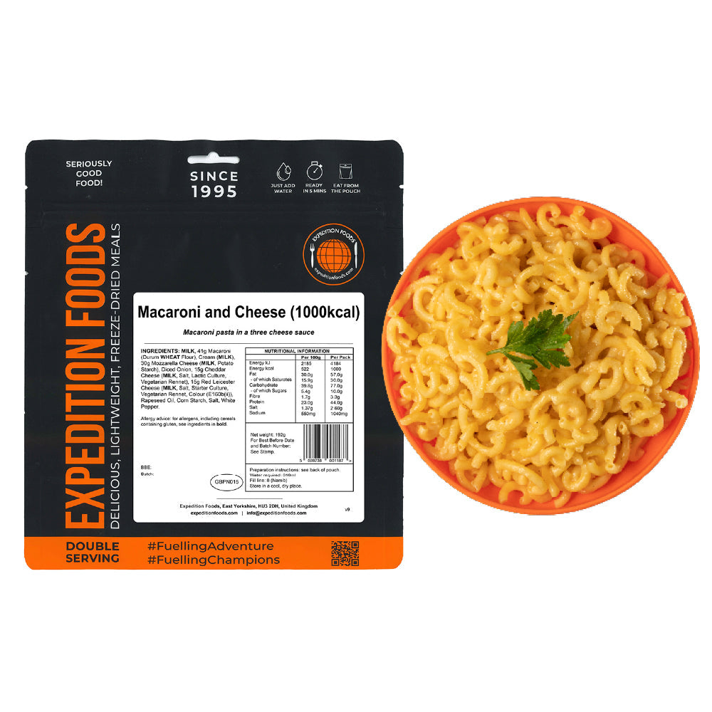 Expedition Foods Macaroni and Cheese | Freeze-Dried Meal