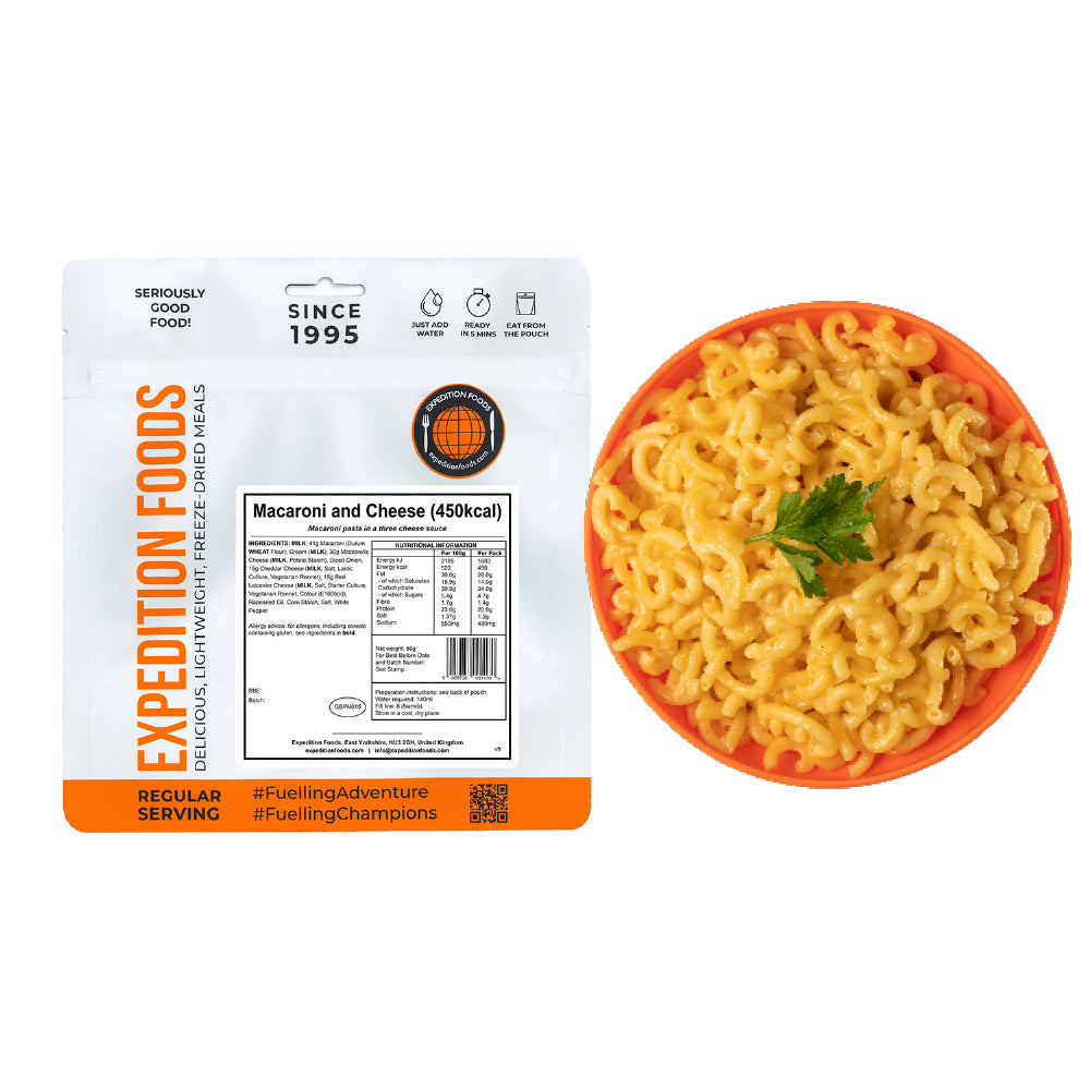 Expedition Foods Macaroni and Cheese | Freeze-Dried Meal