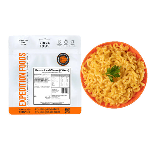 Expedition Foods Macaroni and Cheese | Freeze-Dried Meal
