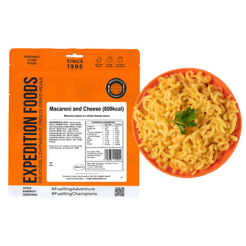 Expedition Foods Macaroni and Cheese | Freeze-Dried Meal