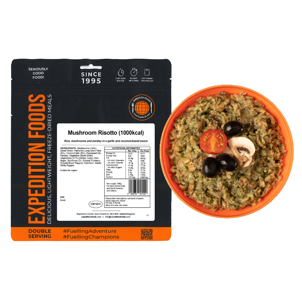 Expedition Foods Mushroom Risotto | Freeze-Dried Meal