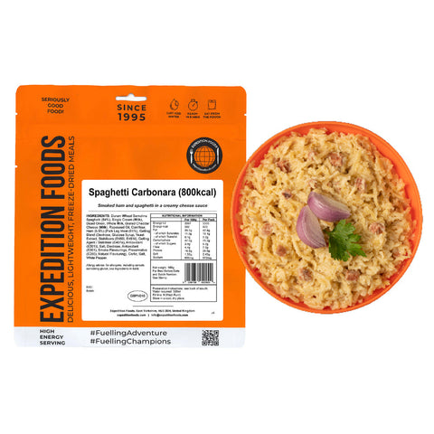 Expedition Foods Spaghetti Carbonara | Freeze-Dried Meal