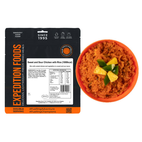 Expedition Foods Sweet and Sour Chicken with Rice | Freeze-Dried Meal
