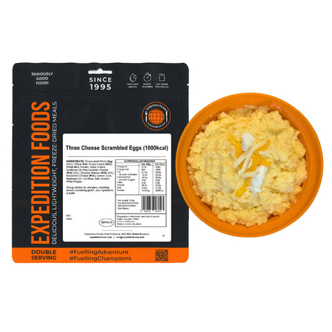 Expedition Foods Three Cheese Scrambled Eggs | Freeze-Dried Meal
