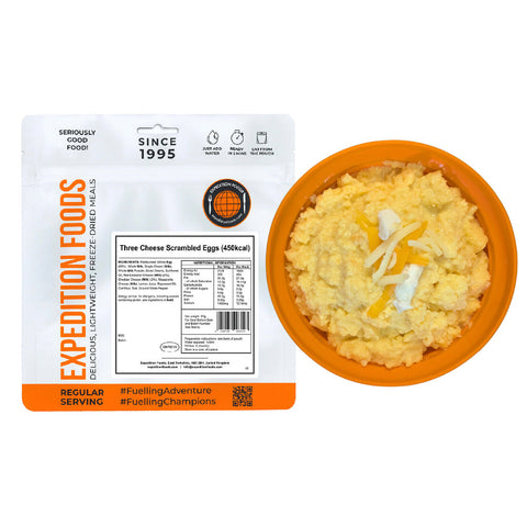 Expedition Foods Three Cheese Scrambled Eggs | Freeze-Dried Meal