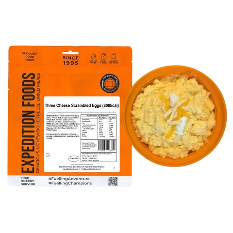 Expedition Foods Three Cheese Scrambled Eggs | Freeze-Dried Meal