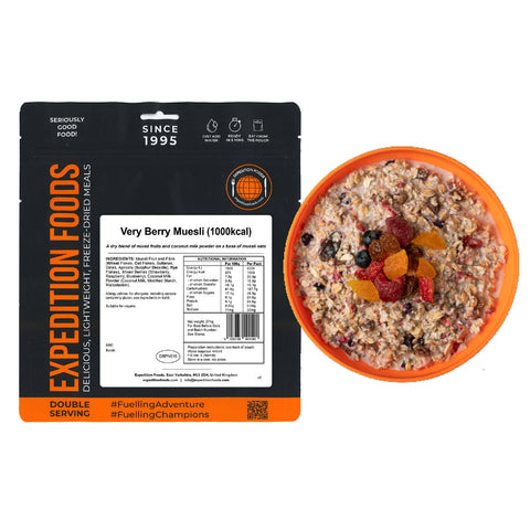 Expedition Foods Very Berry Muesli | Freeze-Dried Meal