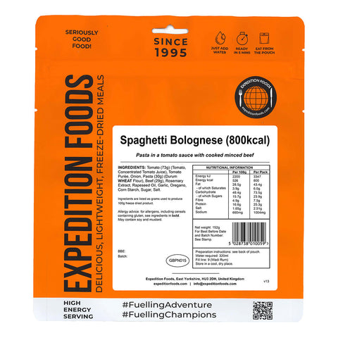 Expedition Foods Spaghetti Bolognese | Freeze-Dried Meal