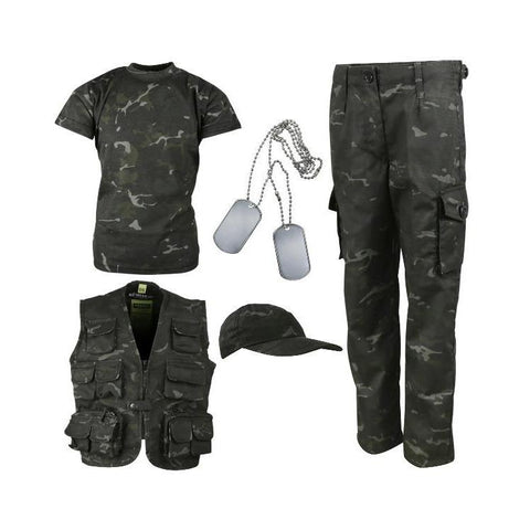 Kombat UK, Kids Camouflage Explorer Army Kit, Kids Fleeces, Jumpers & Hoodies,Wylies Outdoor World,