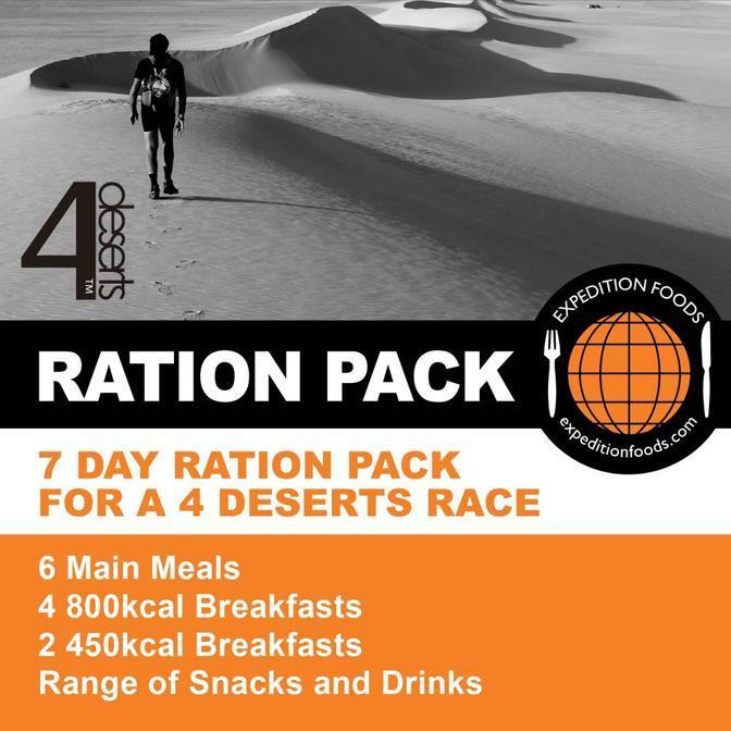 Expedition Foods, Expedition Foods - 4 Deserts 250km Nutrition Pack, Day Ration Packs, Wylies Outdoor World,