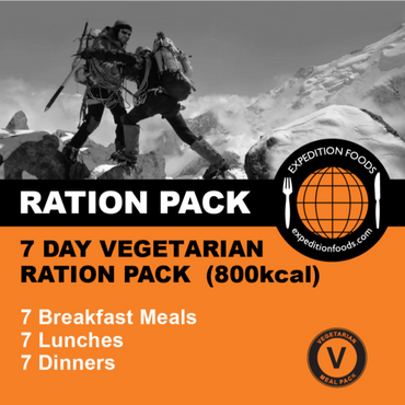 Expedition Foods, Expedition Foods - 7 Day Vegetarian Ration Pack, 24 Hour Rations,Wylies Outdoor World,