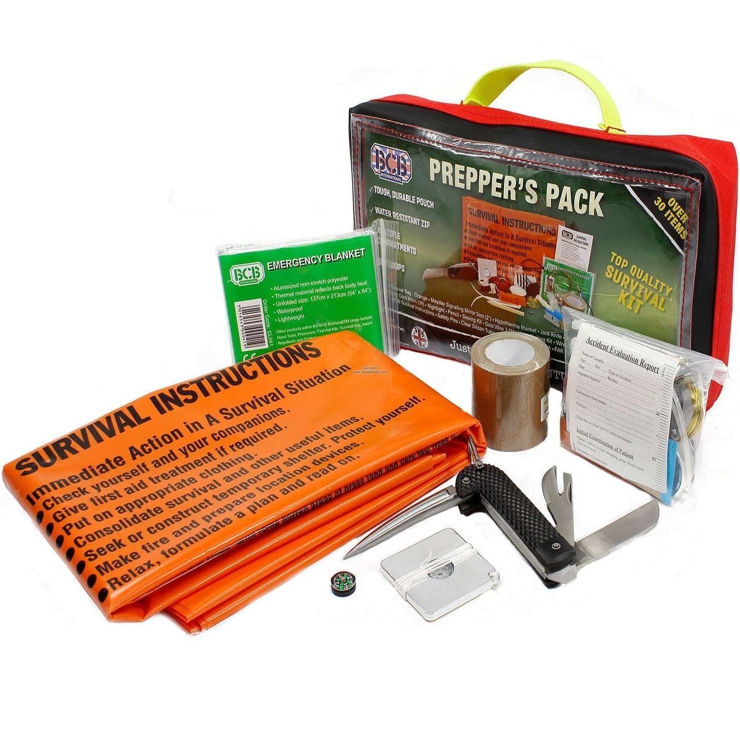 Prepper Packing Kit BCB Prepper's Survival Pack 21 Essential Items – Wylies Outdoor World