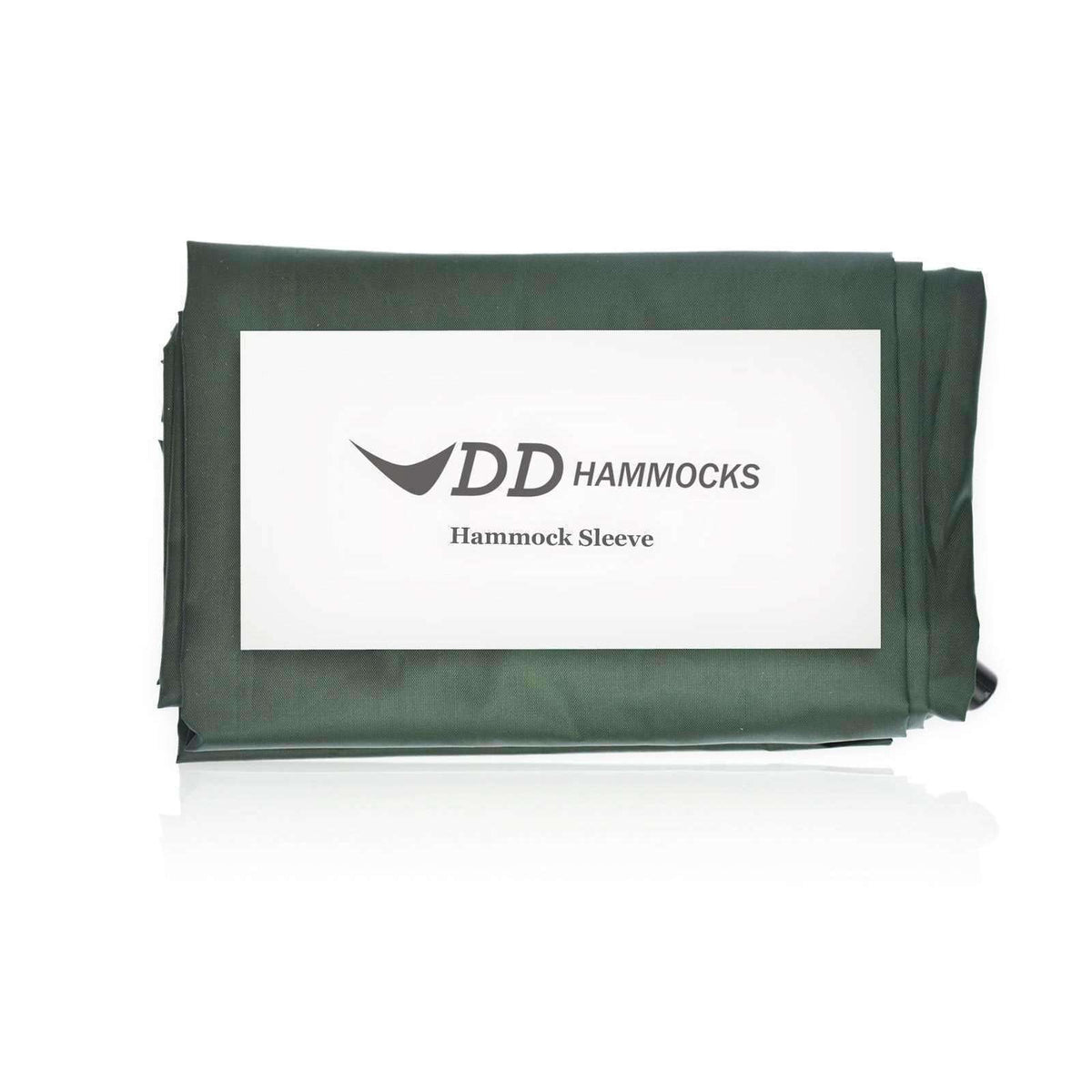 DD Hammocks Sleeve in green packaging, ideal for keeping your hammock dry and easy to pack for outdoor adventures.