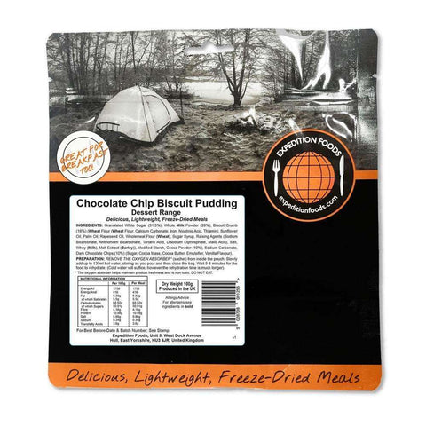 Expedition Foods - Chocolate Chip Biscuit Pudding - Wylies Outdoor World