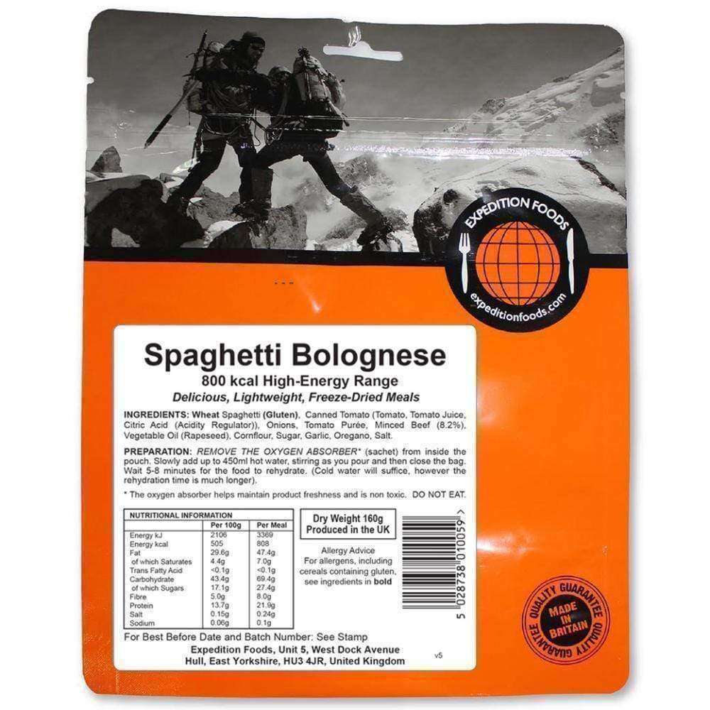 Expedition Foods - Spaghetti Bolognese (High Energy) - Wylies Outdoor World