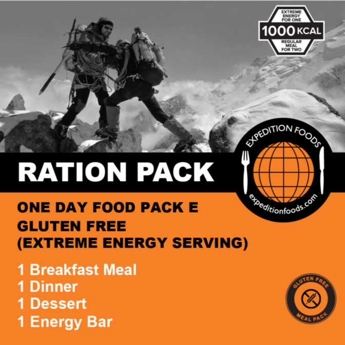Expedition Foods, Expedition Foods - One Day Pack E (Gluten Free), Day Ration Packs,Wylies Outdoor World,