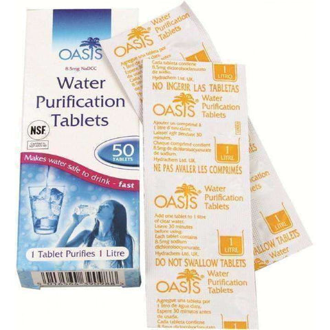 Oasis Water Purification Tablet - Wylies Outdoor World