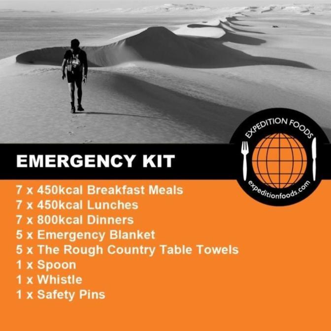 Expedition Foods, Expedition Foods - Emergency Kit for 1 Person, Day Ration Packs,Wylies Outdoor World,