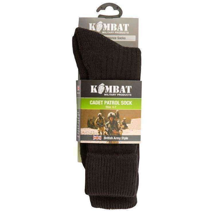 Kombat UK, Cadet Socks - Black, Socks, Wylies Outdoor World,
