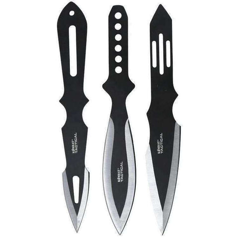 Kombat UK, Deluxe Triple Throwing Set, Fixed Blade Bushcraft Knives, Wylies Outdoor World,